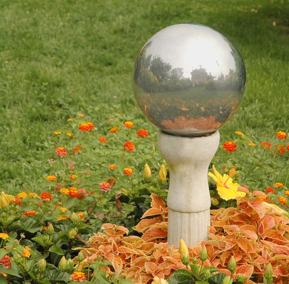 DIY Mirrored Gazing Balls for the Garden • The Garden Glove