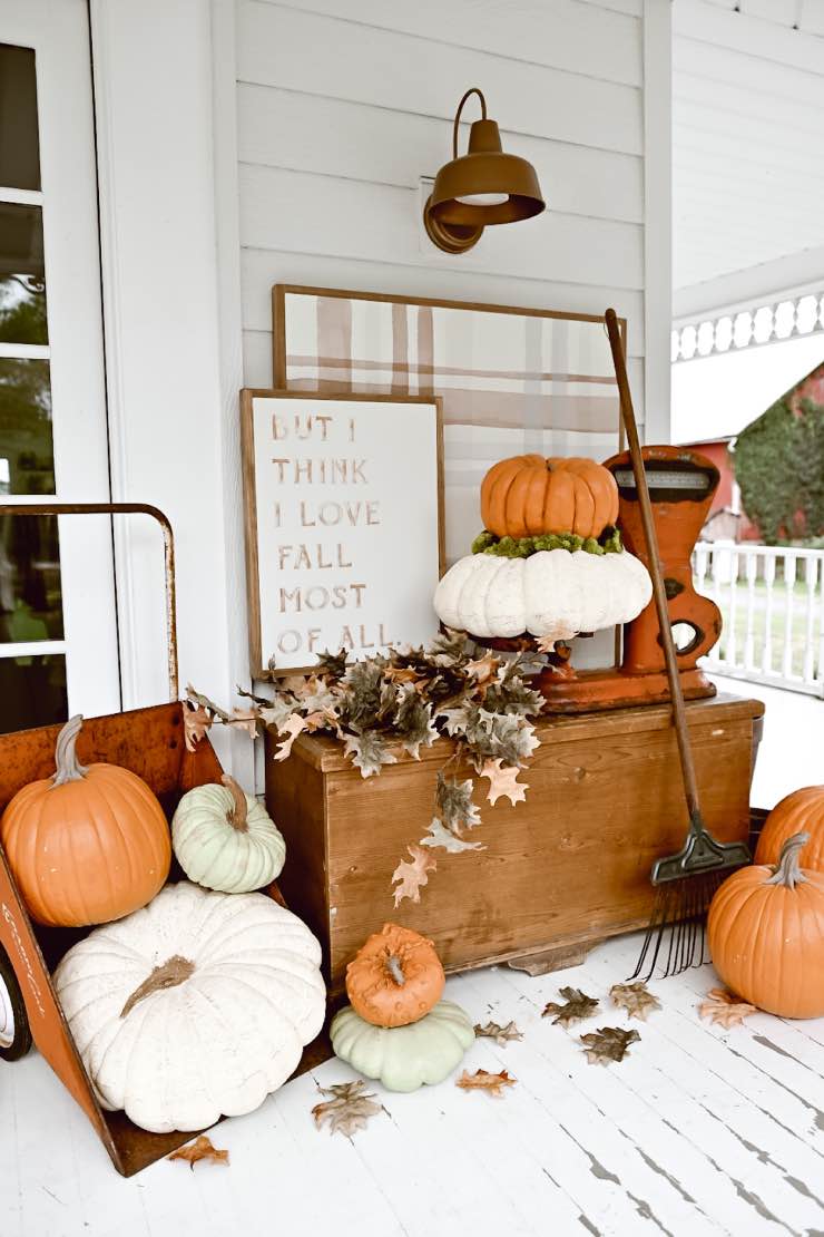 Outdoor Fall Decor – Decorate a Front Porch for Fall! • The Garden Glove